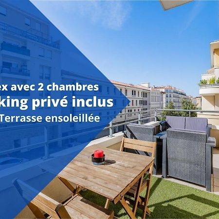 La Joliette; Duplex 2 Chambres, Parking Inclus+ Terrasse+ Ascenseur มาร์กเซย ภายนอก รูปภาพ