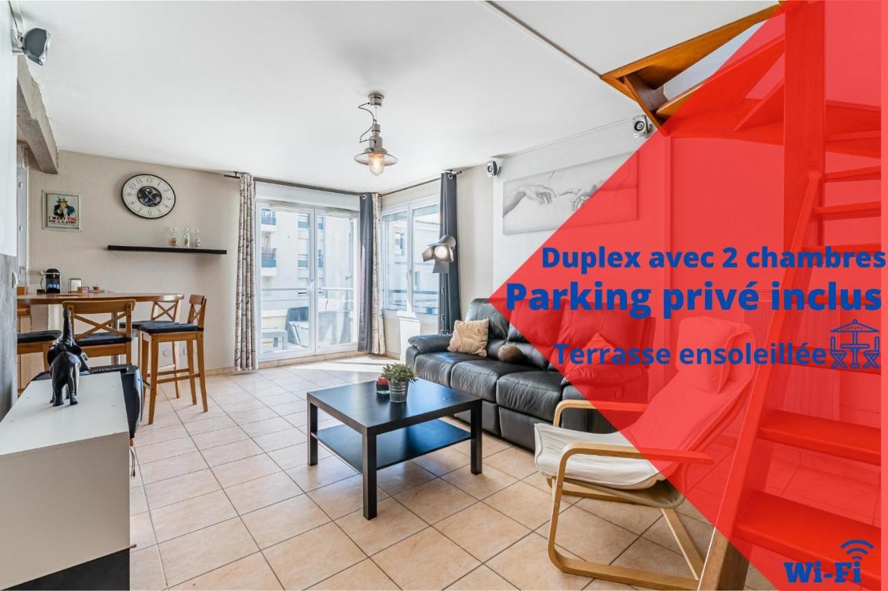 La Joliette; Duplex 2 Chambres, Parking Inclus+ Terrasse+ Ascenseur มาร์กเซย ภายนอก รูปภาพ